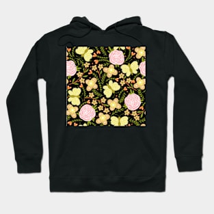 flower and butterfly Hoodie